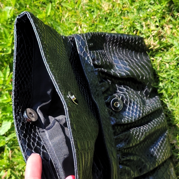 Style & Co Black Clutch Bag  NWOT - Picture 5 of 8